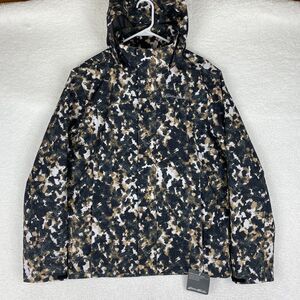 NWT Eddie Bauer Jacket Mens Size S Black Tan Packable Rainfoil Capers Waterproof